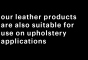 upholstery note